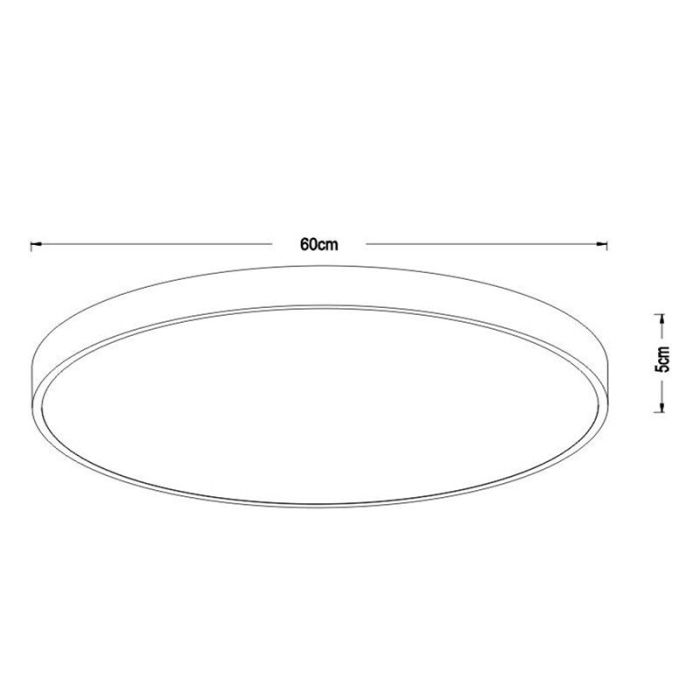 Guld plafond modern, Unar, 60W, 2700K LED, 3 trins lysdæmper