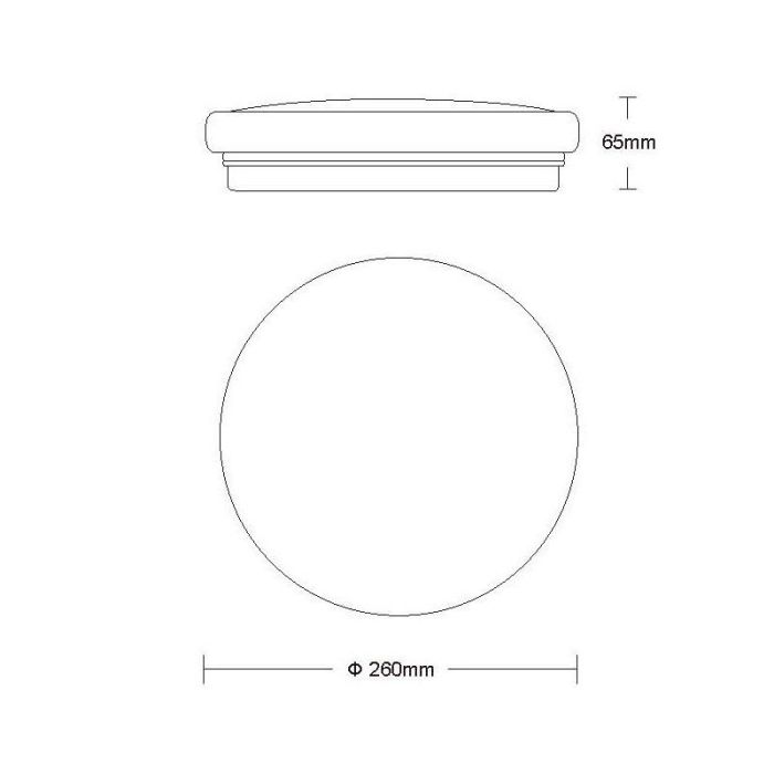 Hvid plafond modern, Otis, 14W, 3000K LED