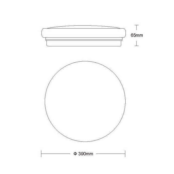 Hvid plafond modern, Otis, 32W, 3000K LED