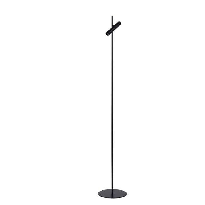 Sort læselampe gulv modern, Philon, 4,5W, 3000K LED, med beröringsdimmer