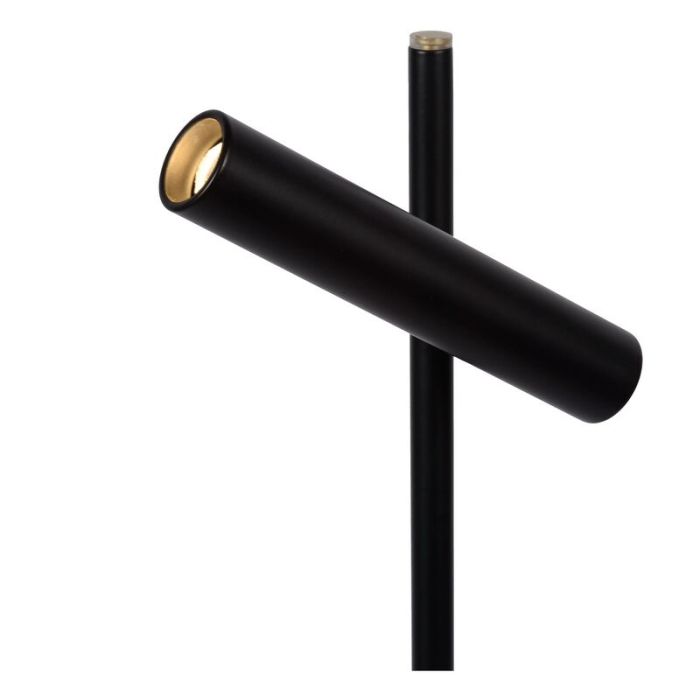 Sort læselampe gulv modern, Philon, 4,5W, 3000K LED, med beröringsdimmer