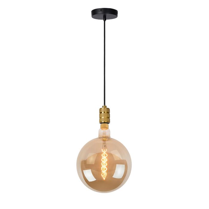 Guld pendel lampe spisebord klassisk, Jova