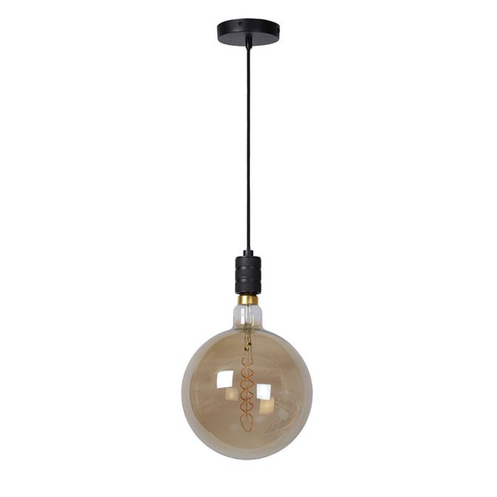 Sort pendel lampe spisebord klassisk, Jova