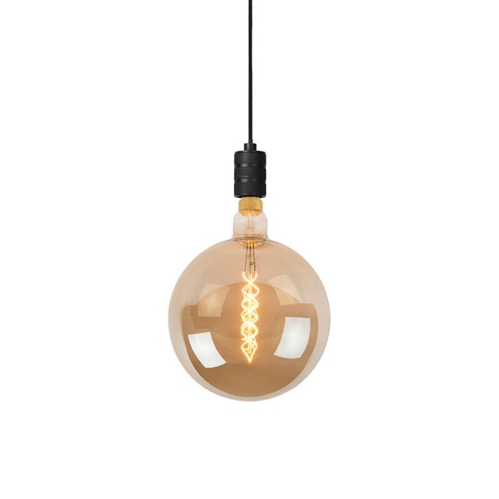 Sort pendel lampe spisebord klassisk, Jova