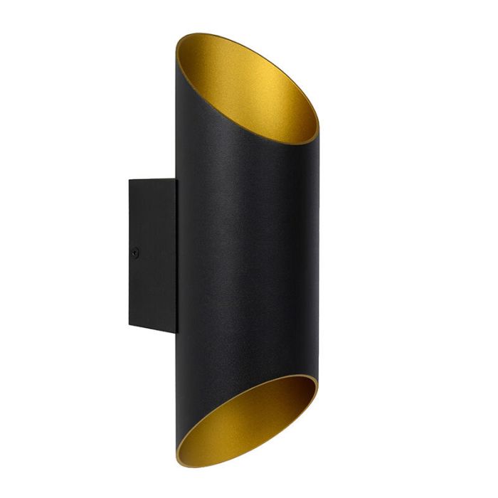 Guld væglampe modern, Quirijn