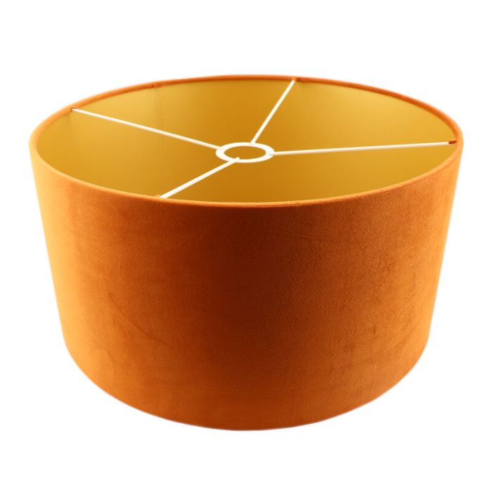 Modern velour lampeskærm guld, Milene