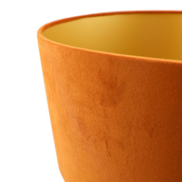 Modern velour lampeskærm guld, Milene