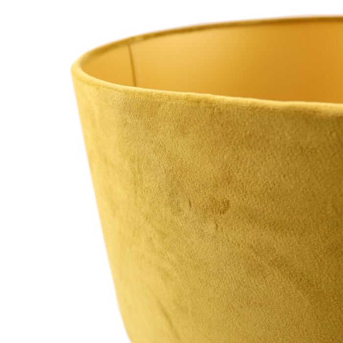 Modern velour lampeskærm gul, Milene