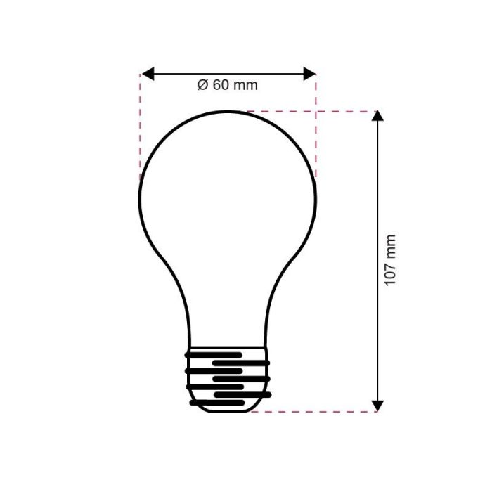 Dimmbare Olucia E27 LED lampe Yona, A60, 5W, 2700K