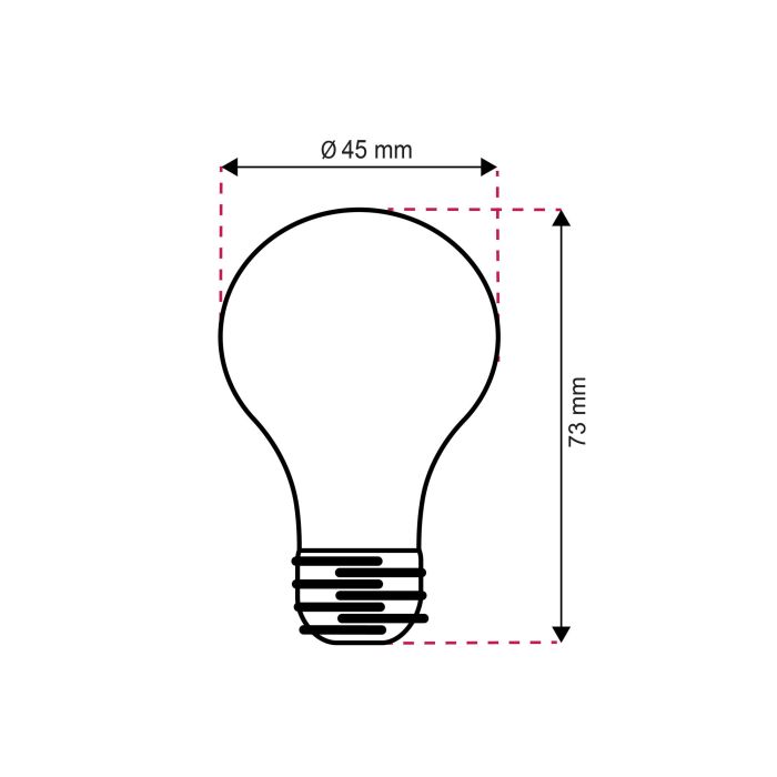 10-pak Horan E27 LED kuglelampe varm hvid, 4w