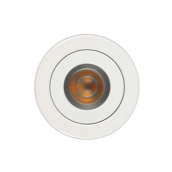 Hvid modern indbygningsspot badeværelse aluminium, Dorx, IP44
