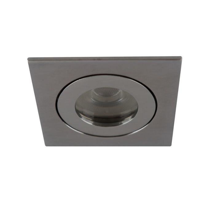 Krom modern indbygningsspot badeværelse aluminium, Dorx, IP44
