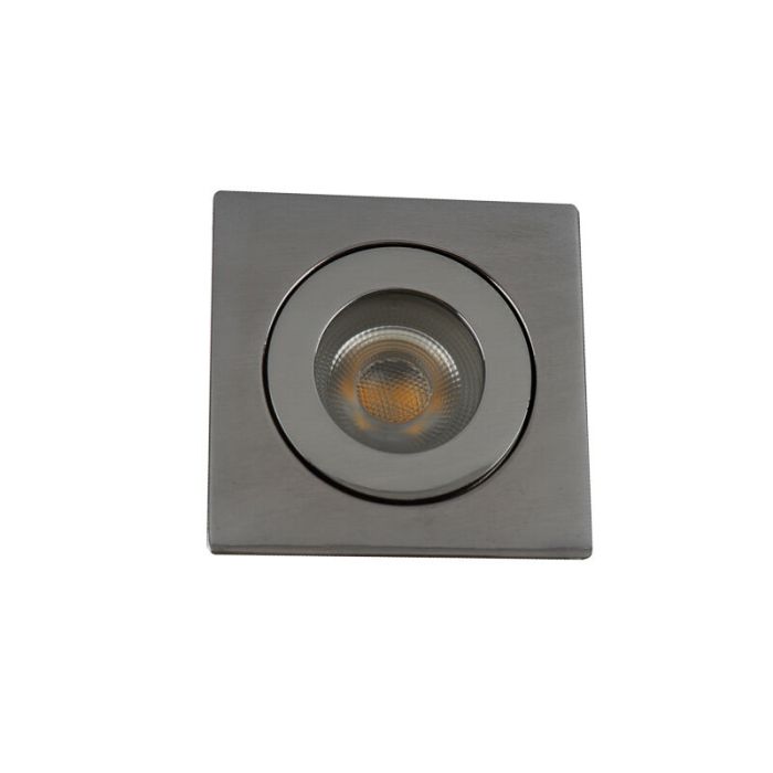 Krom modern indbygningsspot badeværelse aluminium, Dorx, IP44