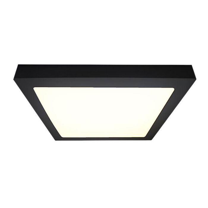 Aluminium plafond sort, Rolo, 24W, 4000K LED