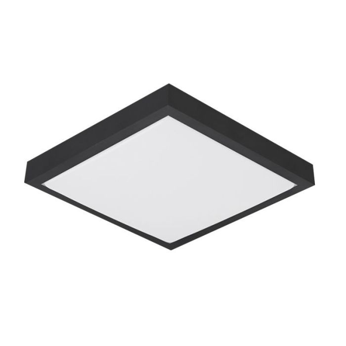 Aluminium plafond sort, Rolo, 24W, 4000K LED
