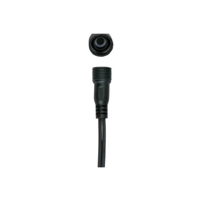 20m sort sammenkoblet træbelysning, 10 LED'er p/meter, IP67 - Varm hvid