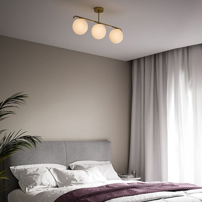 Messing loftlampe design, Grant