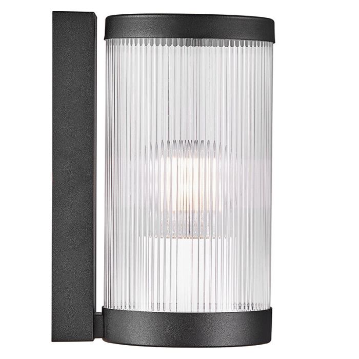 Sort udendørslampe retro, Coupar, IP54