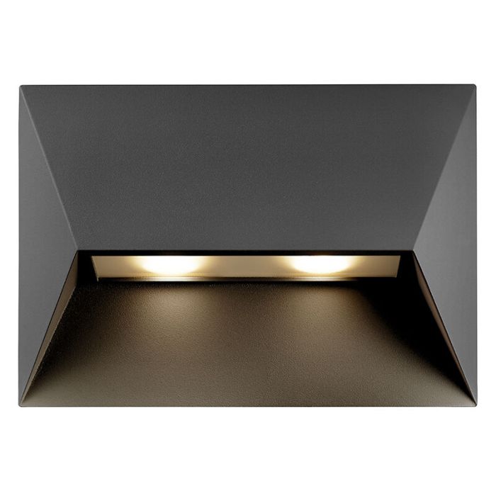 Sort udendørslampe modern, Pontio, IP54
