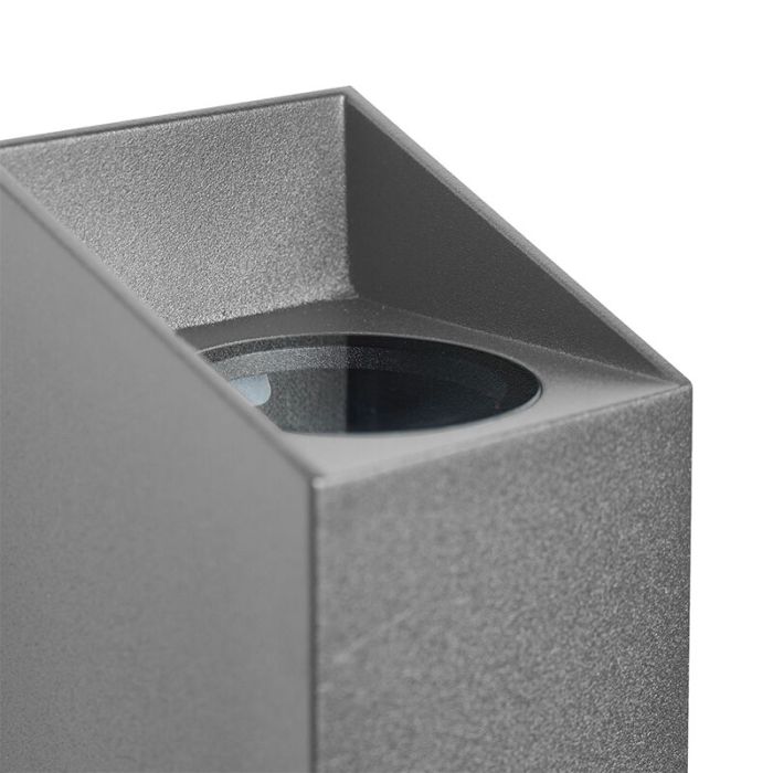 Antracit udendørslampe modern, Nico, IP54