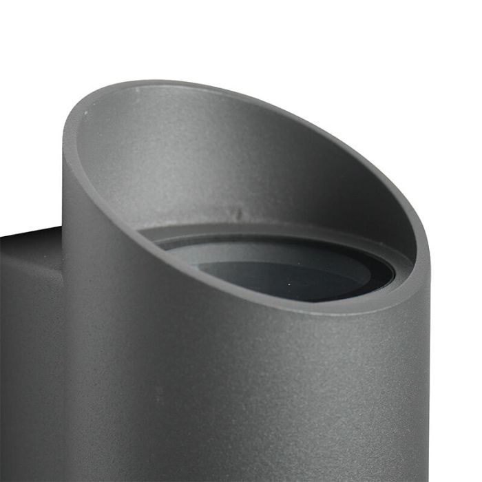 Antracit udendørslampe modern, Nico, IP54