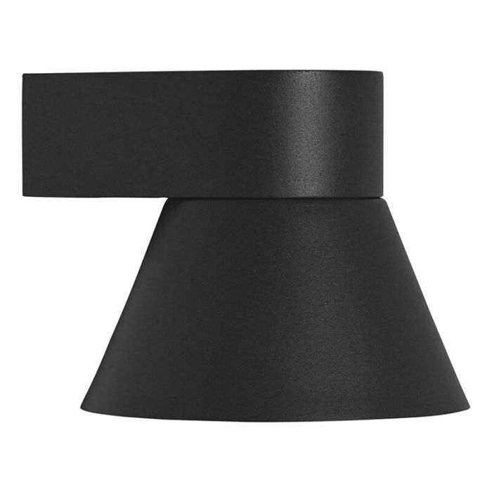 Sort udendørslampe modern, Kyklop, IP54