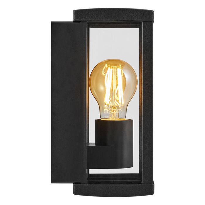 Sort udendørslampe modern, Luchy, IP44