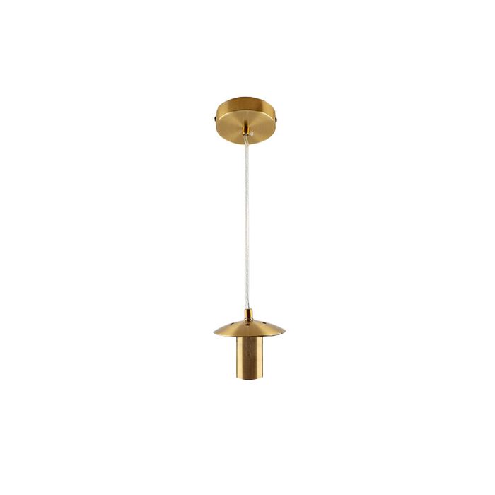 Metal pendler lampe uden skærm kobber, Minne
