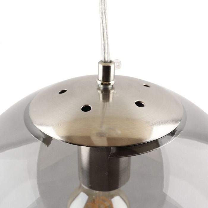 Design pendler lampe nikkel, Dolf