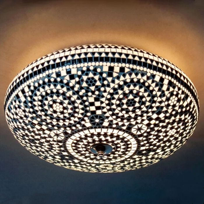 Blå orientalsk plafond mosaik, Annas