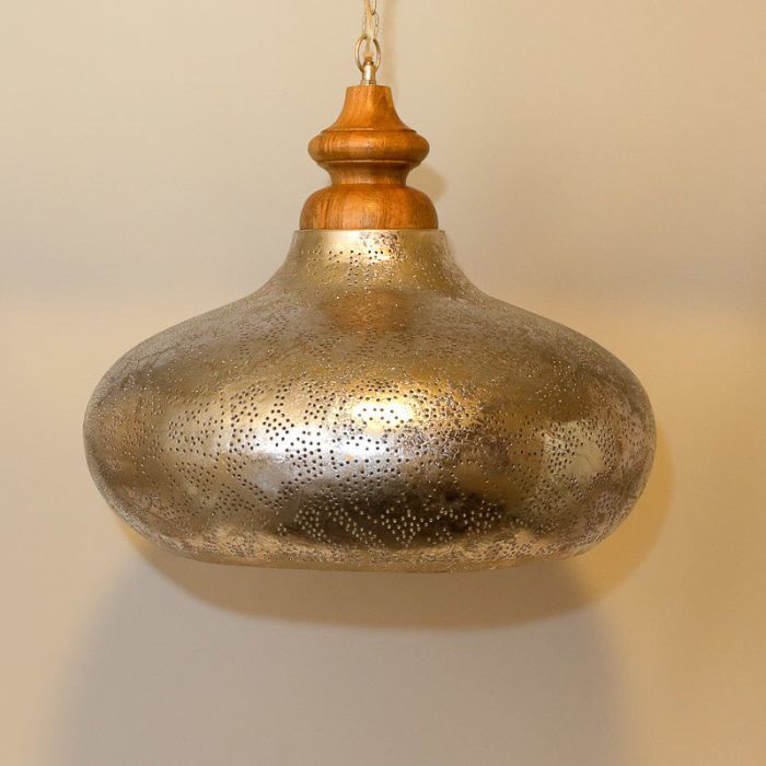 Sølv orientalsk pendler lampe filigran, Zina