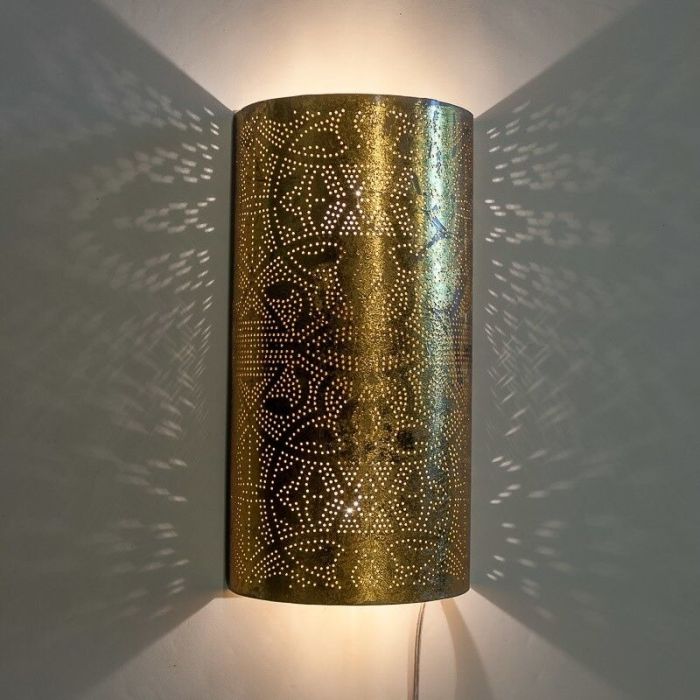 Guld orientalsk væglampe filigran, Israe