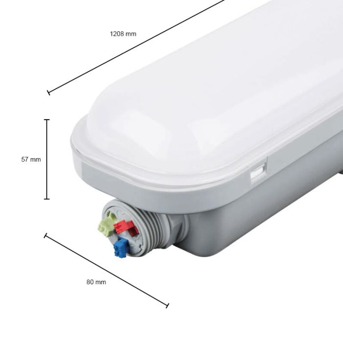 Hvid LED lysliste, Tribun, 30W, 4000K LED, IP65