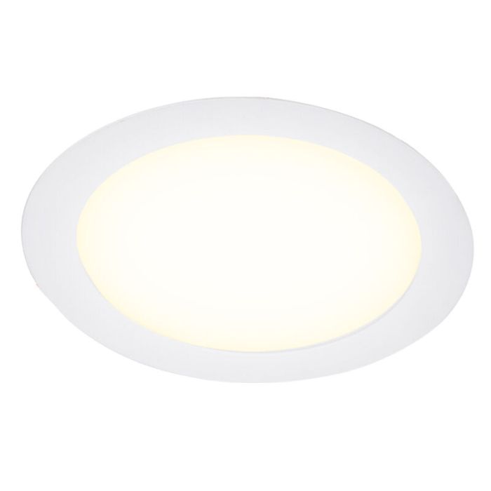 Hvid downlight aluminium, Umbriel, 6W, 4000K LED, IP44