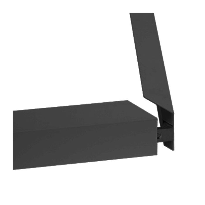 Sort overflademonteret klikramme 30x120