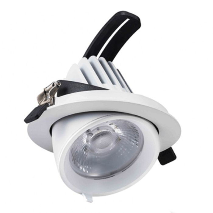 Hvid downlight aluminium, Shanaya, 30W, white switch LED