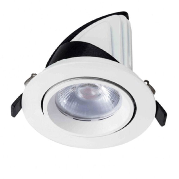 Hvid downlight aluminium, Shanaya, 30W, white switch LED