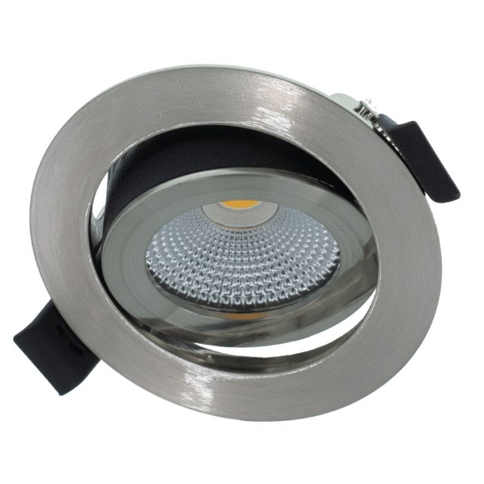 Sølv downlight aluminium, Wimke, 5W, dim to warm LED, IP44
