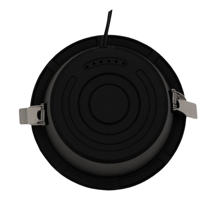 Sort downlight aluminium, Maud, 16W, white switch LED, IP22