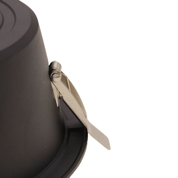 Sort downlight aluminium, Maud, 16W, white switch LED, IP22