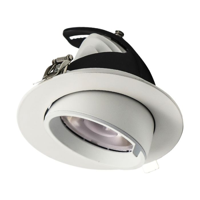 Hvid downlight aluminium, Anjuli, 33W, white switch LED
