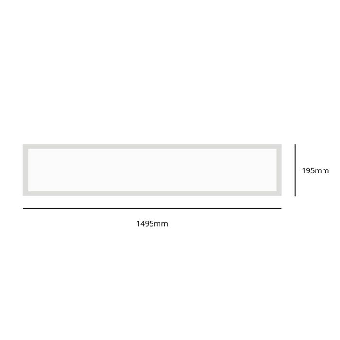 LED-panel 20x150 - 32W - 3000K/4000K/6000K - UGR<17 - baggrundsbelyst