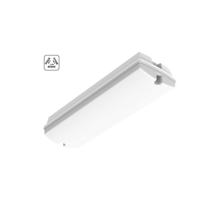 Hvid trappelys plast, Pedram, 4W, varm til kold hvid justerbar LED, IP66