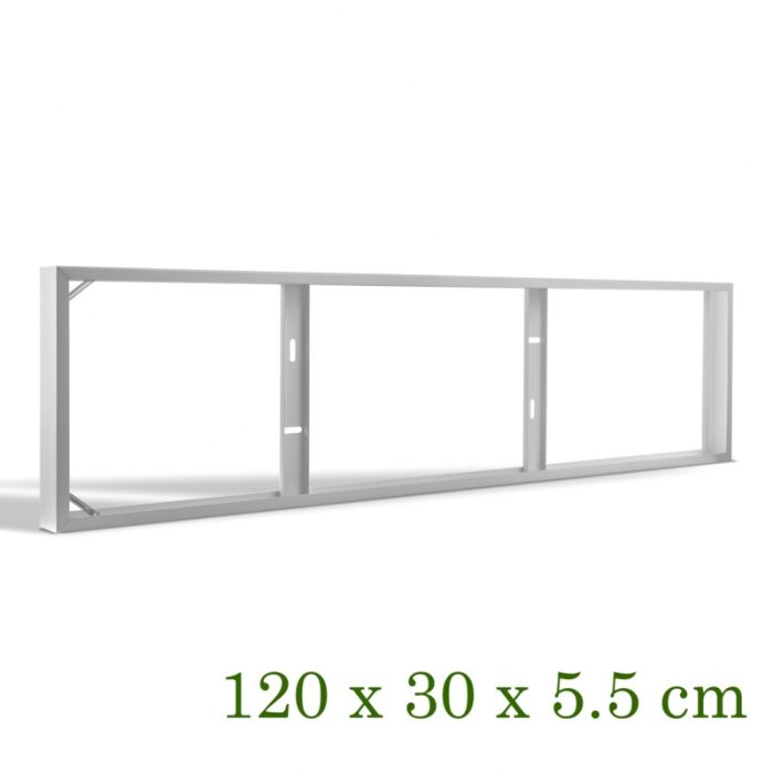 Overflademonteret ramme til 30x120 cm LED paneler