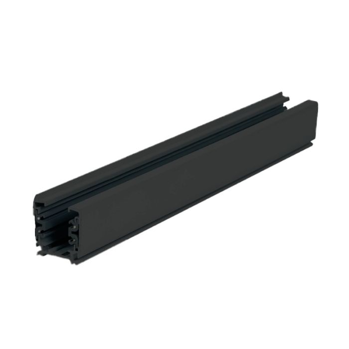3-faset skinne, 1 meter, sort, Pro
