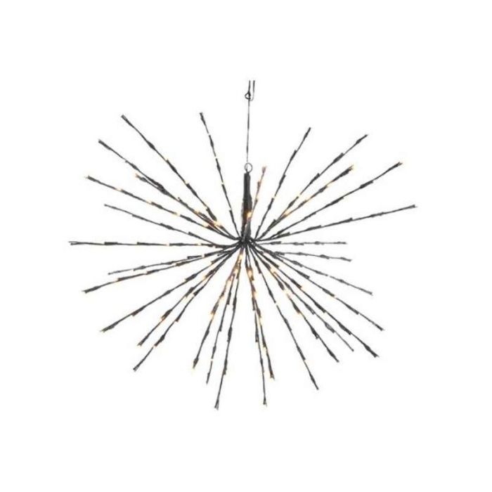 30 cm LED 3D-stjerne med 42 varmhvide blinkende LED-lys