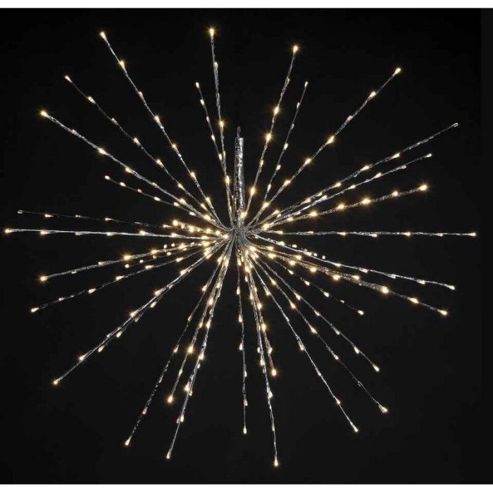 30 cm LED 3D-stjerne med 42 varmhvide blinkende LED-lys