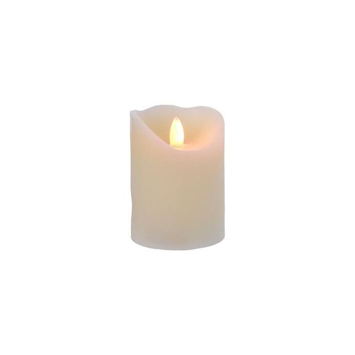 LED flimrende stearinlys 17 cm, creme