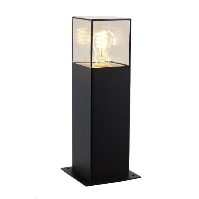 Modern udendørslampe sort, Sanel, IP44