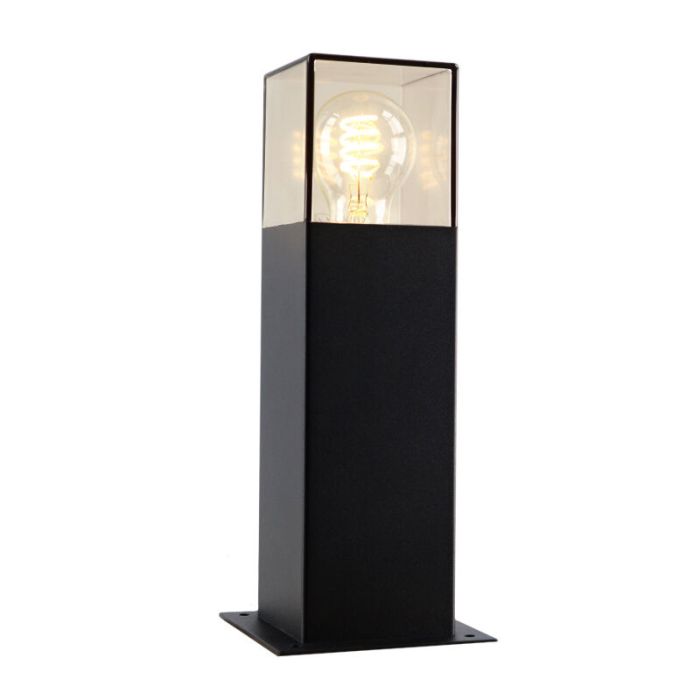 Modern udendørslampe sort, Sanel, IP44